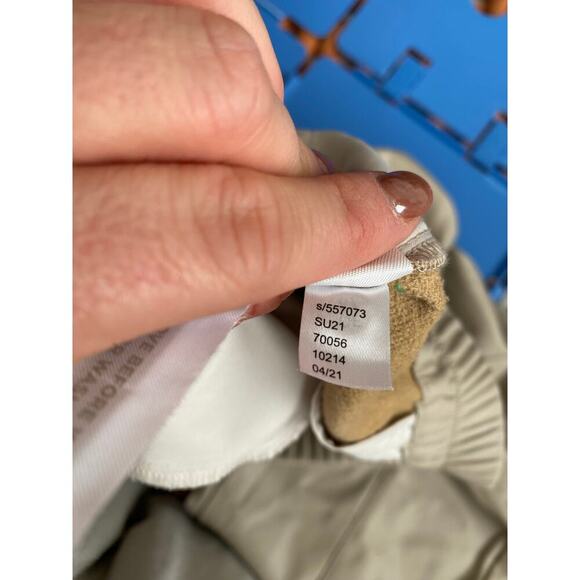 Ann Taylor The Faux Leather Pull On Ankle Cream Ivory Pant Size Small - Picture 9 of 12